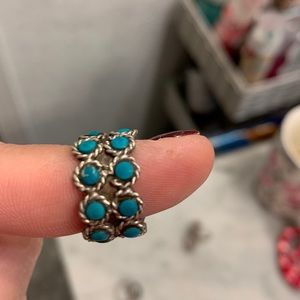 Sterling silver and turquoise ring size 6